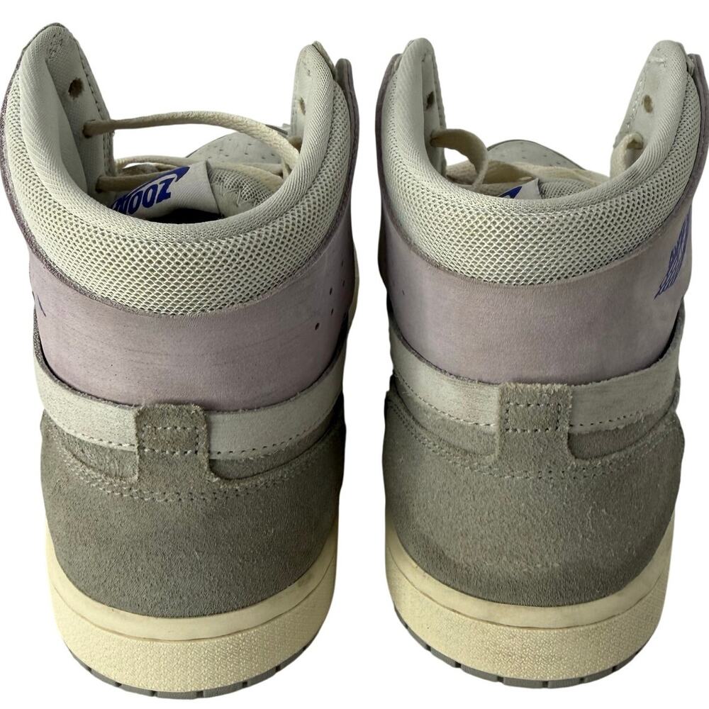 Air Jordan 1 Mid Grey Grape Womens 9 Suede Lavender Off White DV1305-005 - Picture 4 of 10